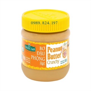 BƠ ĐẬU PHỘNG HẠT PEANUT BUTTER CRUNCHY HÀNG CHÍNH HÃNG CÔNG TY GOLDEN FARM 340GR, ĂN KÈM BÁNH MÌ, SANDWICH, XAY SINH TỐ