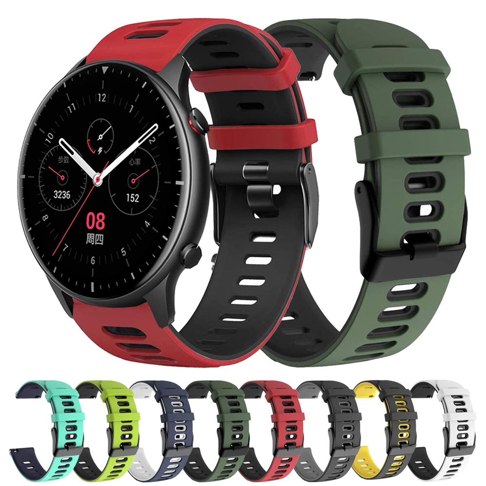 Dây đeo silicone 22mm cho đồng hồ thông minh Huami Amazfit GTR 2 Xiaomi Amazfit Pace / GTR 47mm / GTR 2e / Stratos 2 / 3