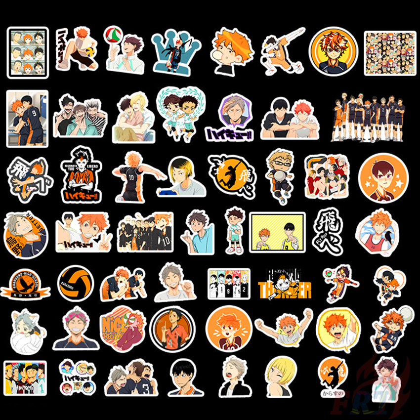 100Pcs/Set ❉ Haikyuu!! Series C - Anime Stickers ❉ Cartoon DIY Fashion Waterproof Doodle Decals Stickers