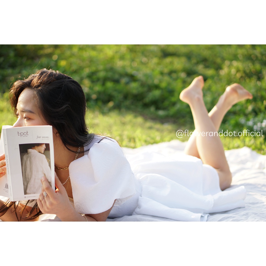 Đầm dự tiệc, đầm dáng xòe công chúa Camellia Dress - Flower & Dot