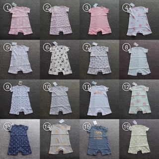 Bodysuit hè cotton xuất khẩu cho bé