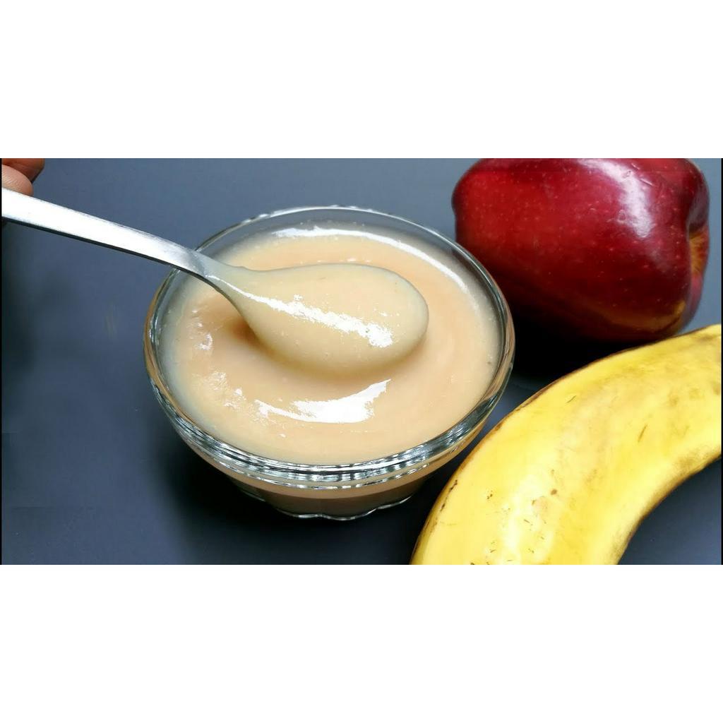 Táo chuối nghiền Casino Lốc 4x90g - Nhập Khẩu Chính Hãng - Casino Puree de Fruits Sans Sucres Ajoutés Pomme Banana