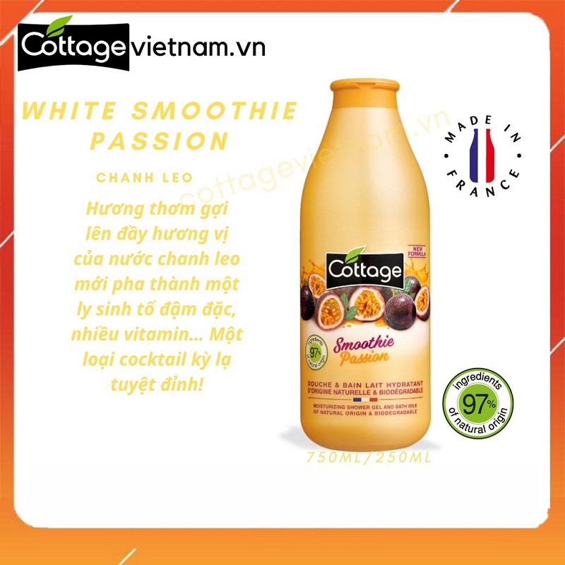 [CHÍNH HÃNG 100%] Sữa tắm dưỡng thể Cottage 750ml_Mùi hương đa dạng_ Nhiều sự lựa chọn phù hợp với từng cá tính