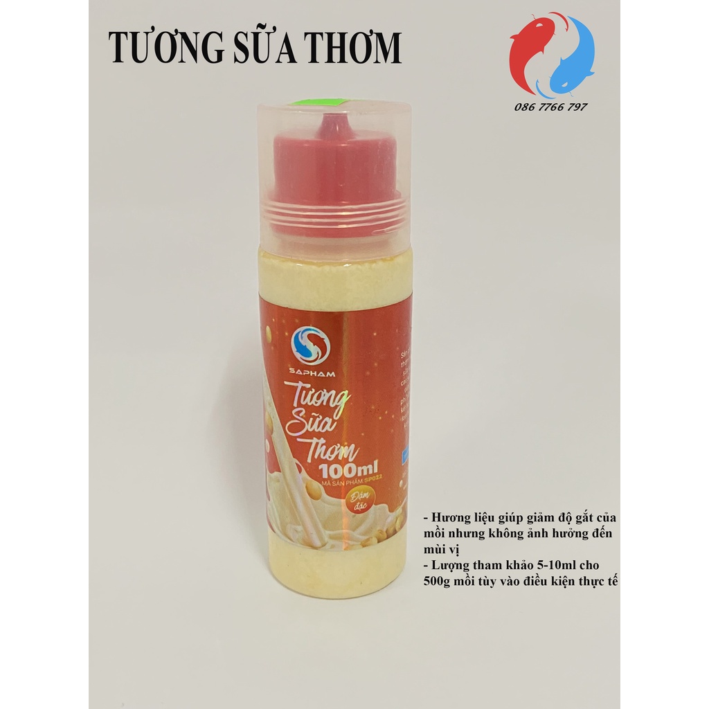 Tương Sữa Thơm Sa Pham - Hương liệu làm giảm độ gắt của mồi  - Lọ 100ml - KhoaHuyen fishing