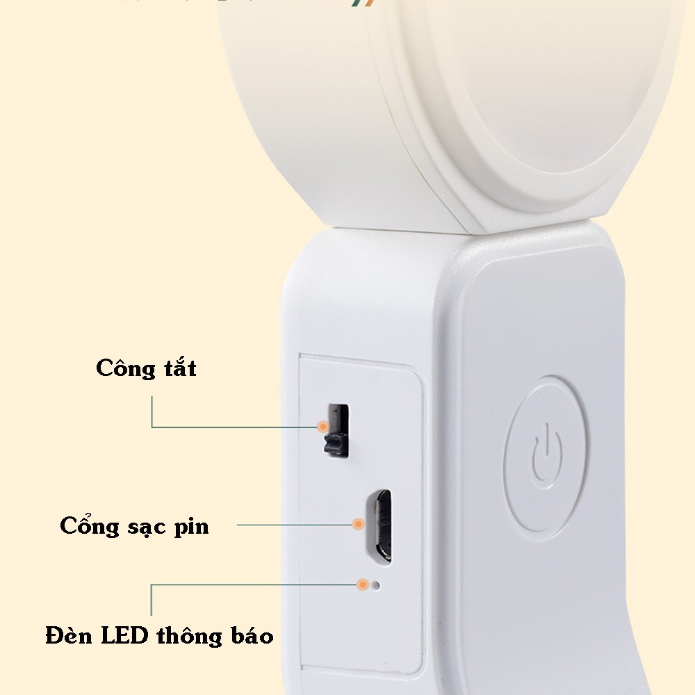 Đèn LED đọc sách sạc pin tích điện 2000mAh SL-918 để bàn hoặc treo tường với ba chế độ sáng và tăng giảm được độ sáng