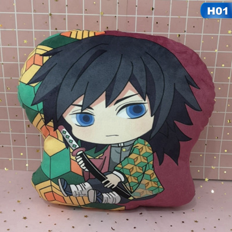 Gối Ôm Nhồi Bông Hình Nhân Vật Anime Tanjirou Nidouzi Butterfly Ninja Inosuke