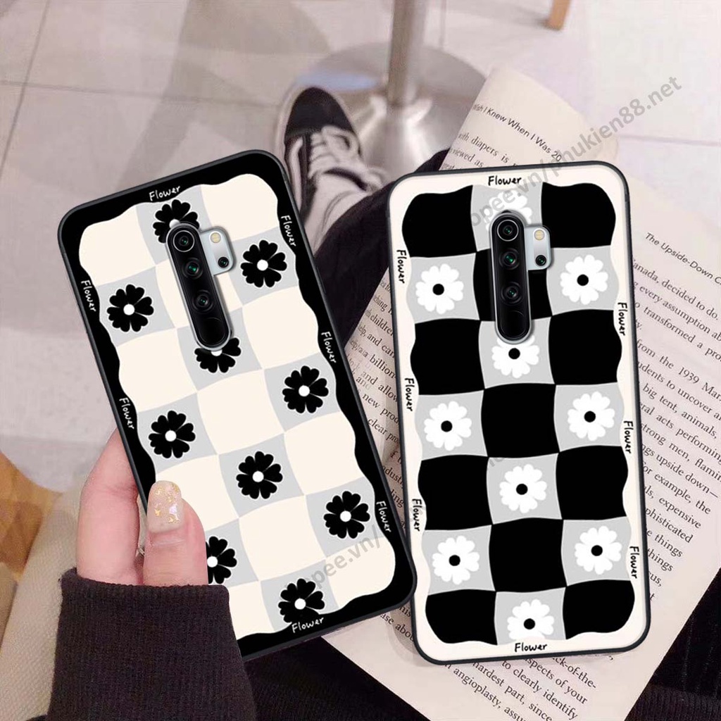 Ốp lưng Xiaomi Redmi Note 8 / Note 8 Pro ốp điện thoại LineBear, bé tóc xù, hoa siêu đẹp