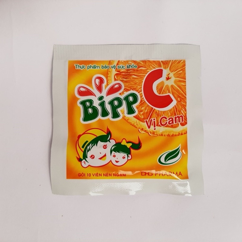 Kẹo ngậm BippC vị cam - bổ sung vitamin C tăng cường đề kháng, thơm miệng