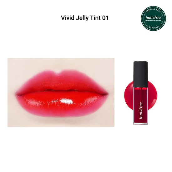 [Mã COSIF05 giảm 10% đơn 400K] Son môi dạng lỏng innisfree Vivid Jelly Tint 01 5.2g