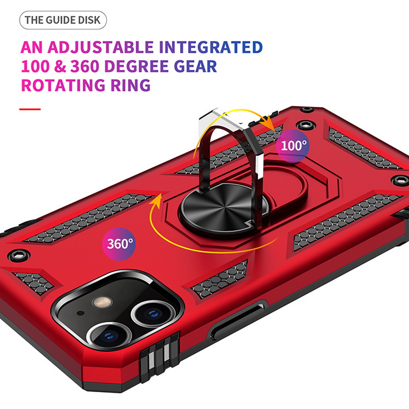 Ốp Điện Thoại Kiểu Giáp Chống Sốc Kèm Giá Đỡ Nhẫn Cho iPhone 14 13 12 11 Pro MAX X XR XS MAX 8 7 + SE 2020