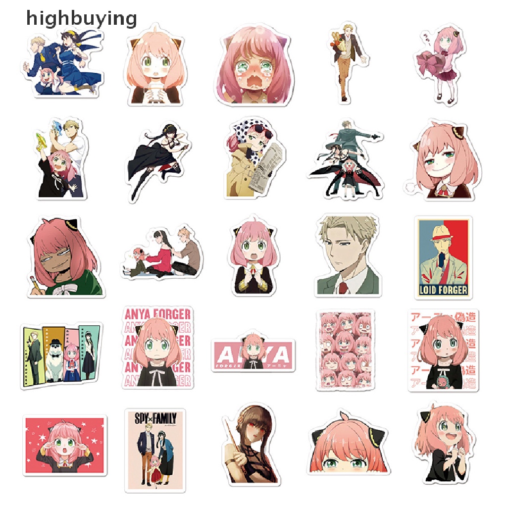Set 100 Sticker Phim Hoạt Hình SPY x FAMILY