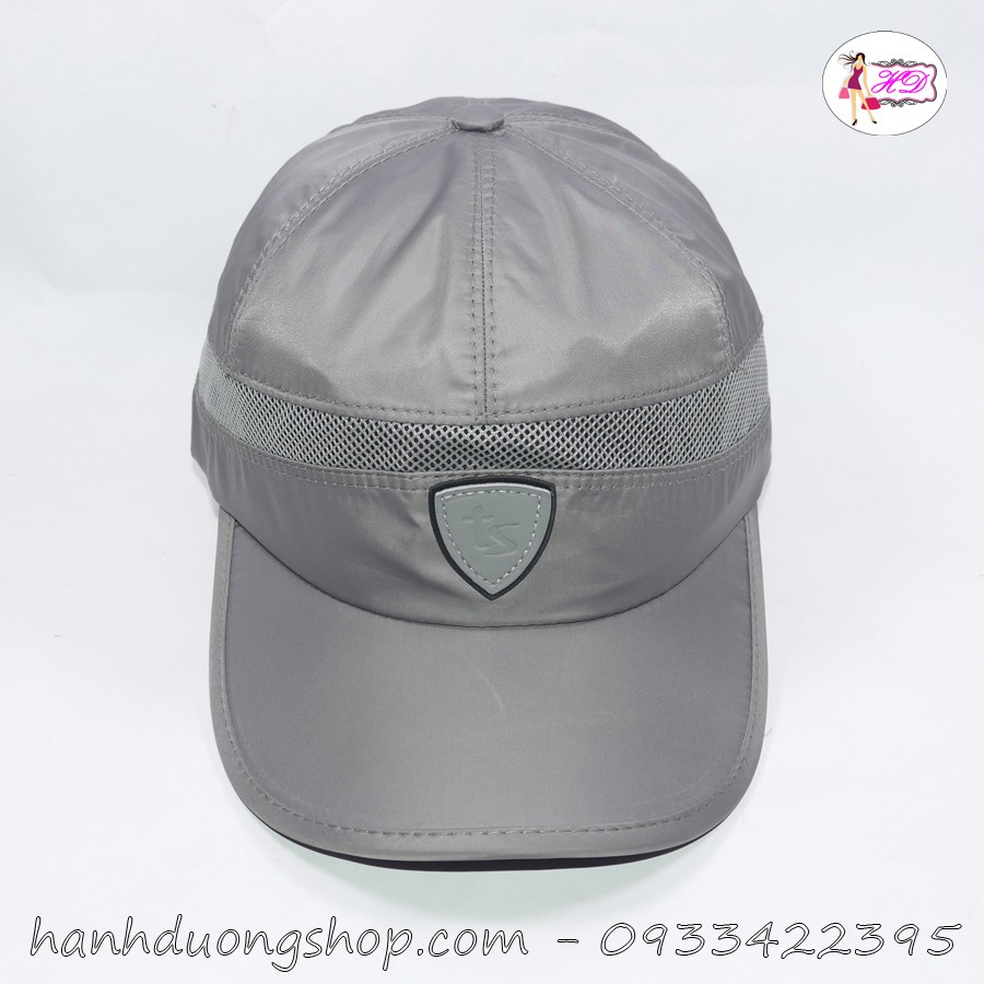 Nón kết vải dù &amp; lưới kết hợp mặt da đẹp TS - TD18