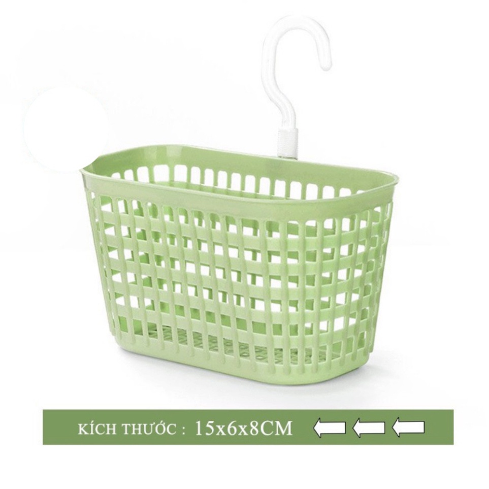 Giỏ đựng đồ treo tường, rổ đựng đồ có móc treo tường tiện lợi 3241