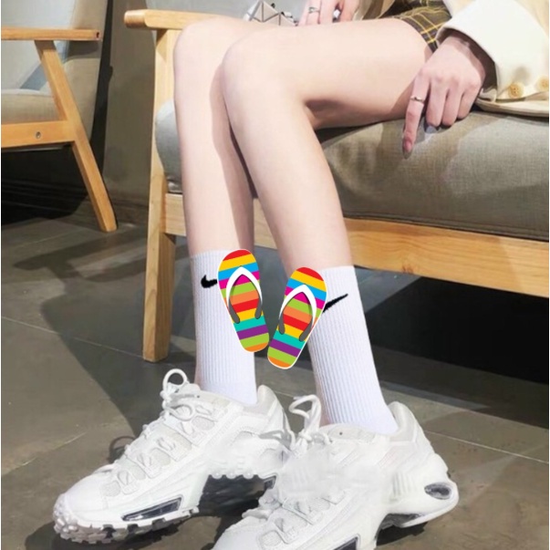 HÀNG ĐẸP #Tất Cổ Cao unisex  Vớ Nam Nữ phong cách năng động trẻ trung