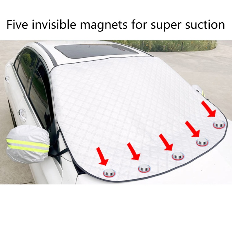 Vỏ Bọc Kính Chắn Gió Phía Trước Xe Hơi Chống Tuyết / Nước Mưa / Tuyết Màu Bạc