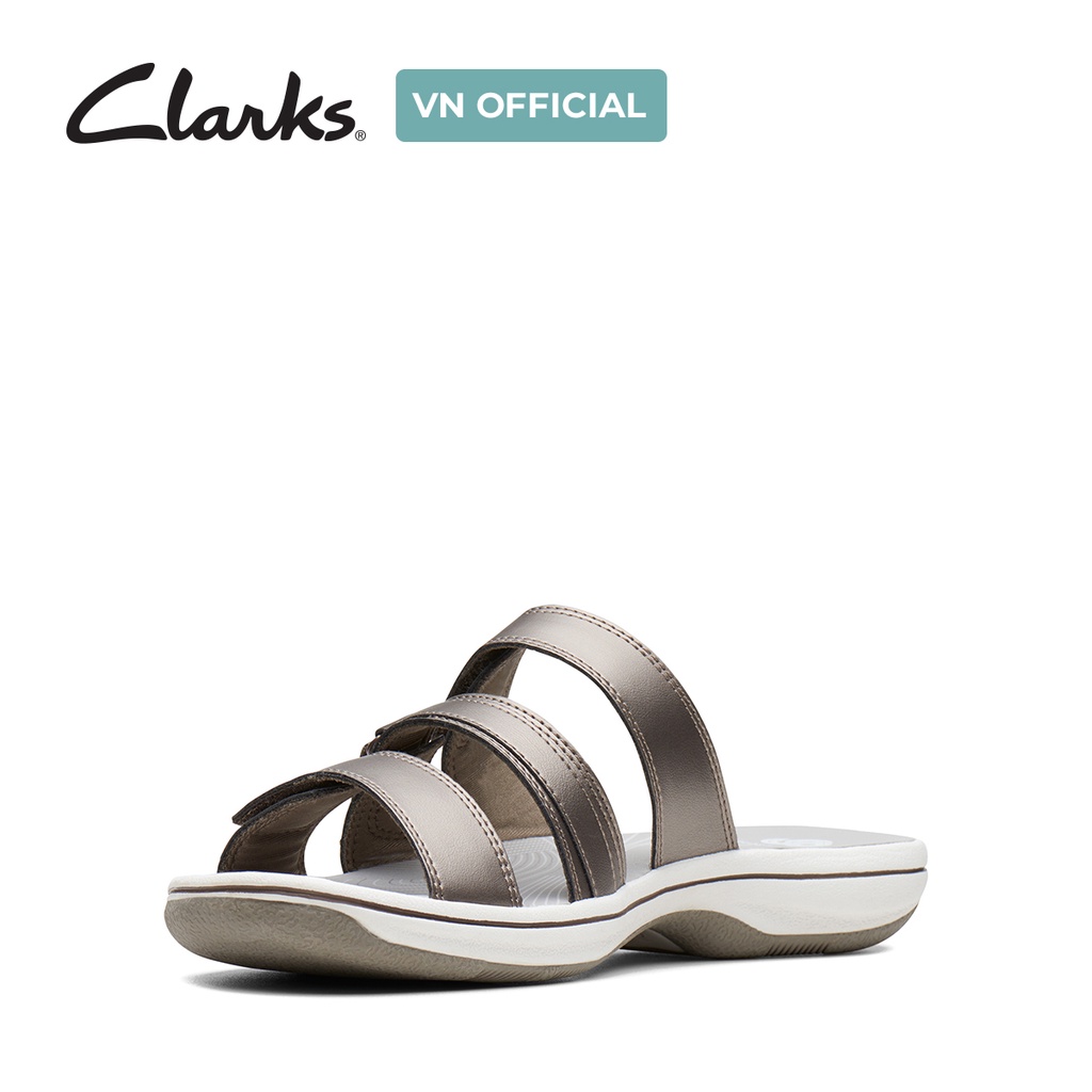 Dép xăng đan xỏ ngón CLARKS Brinkley Coast màu Pewter