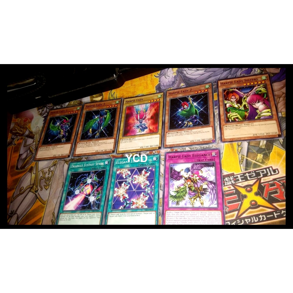 Thẻ bài yugioh chính hãng Set card 8 lá Harpie lady – Common