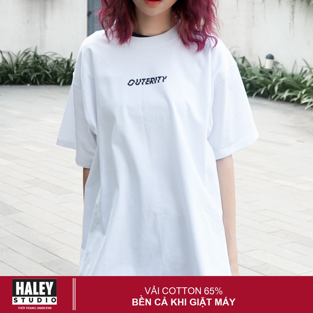 Áo Thun Unisex Form Rộng Nam Nữ OUTERITY phong cách Hàn Quốc CTN264 Haley | BigBuy360 - bigbuy360.vn