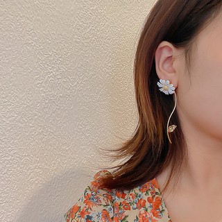 Bông Tai Mạ Bạc 925 Hình Hoa Xinh Xắn Cho Nữ