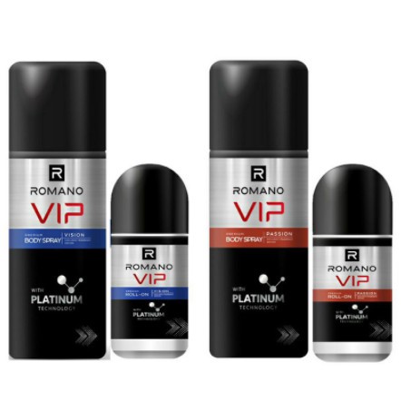 Combo 1 xịt romano vip 150g và 1 lăn romano vip 50ml