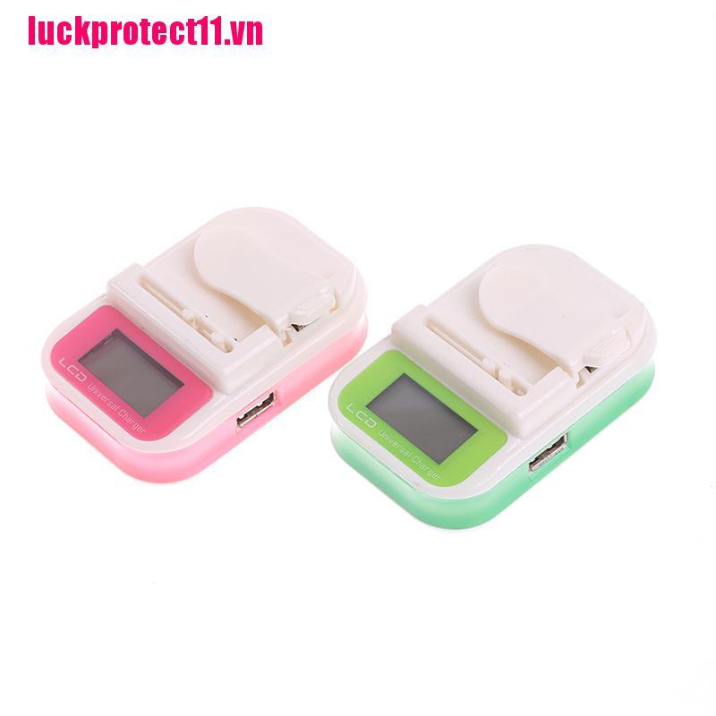Thiết Bị Sạc Pin Điện Thoại Đa Năng Cổng USB Có Màn Hình LCD