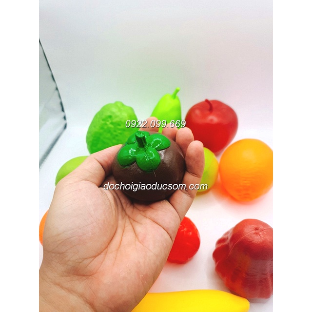 Túi rau củ quả trái cây bằng nhựa đồ chơi mầm non