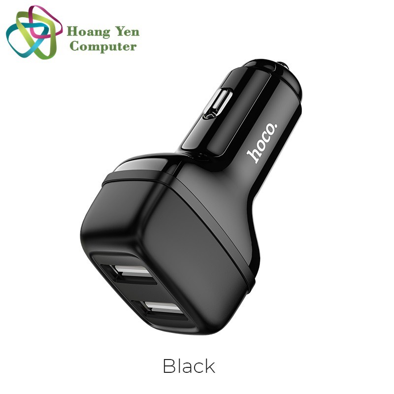 Cốc sạc Xe Hơi Hoco Z36 2 Cổng Sạc 2.4A Chính Hãng | Cốc sạc ô tô - Bảo hành 1 năm - Hoàng Yến Computer