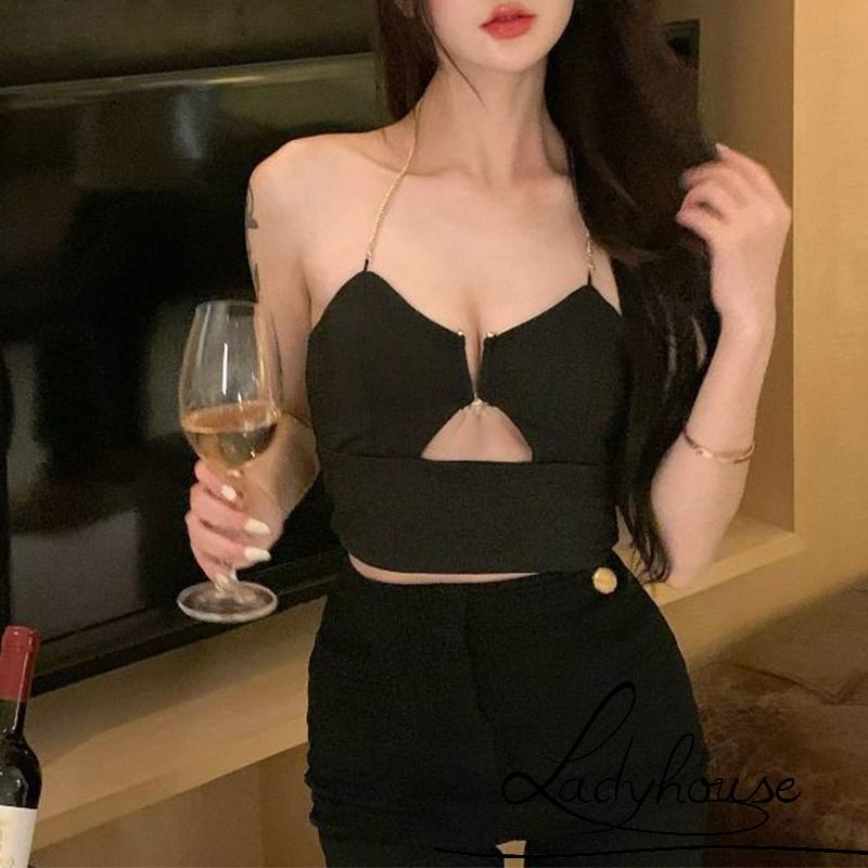 Áo Tank Top Hai Dây Dáng Ôm Thời Trang Mùa Hè Cho Bạn Gái