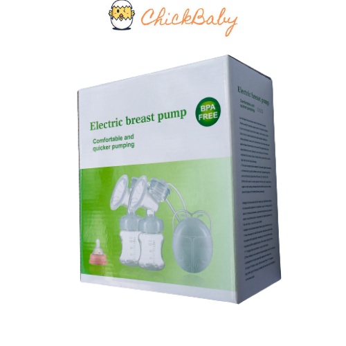 Máy hút sữa điện đôi, vắt sữa Electric Breast Pump 2 chế độ (mát xa, hút sữa) 140ml/bình - ChickBabyShop