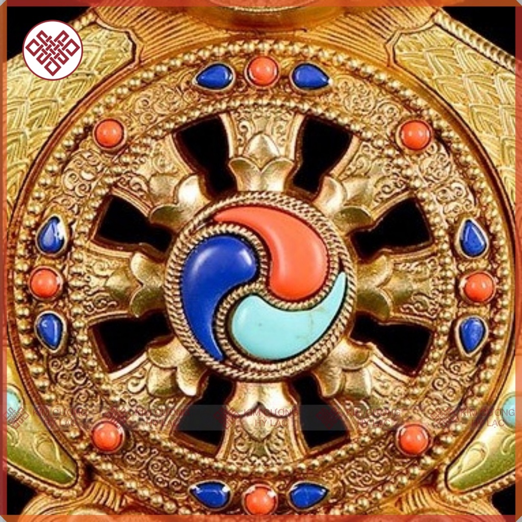 Tám Biểu Tượng Cát Tường Hợp Nhất Mật Tông [ Kim Cương Hỷ Lạc]