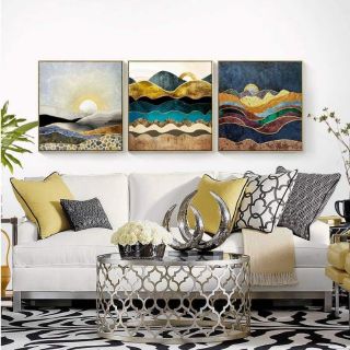 Tranh Canvas bộ 3 bức vuông
