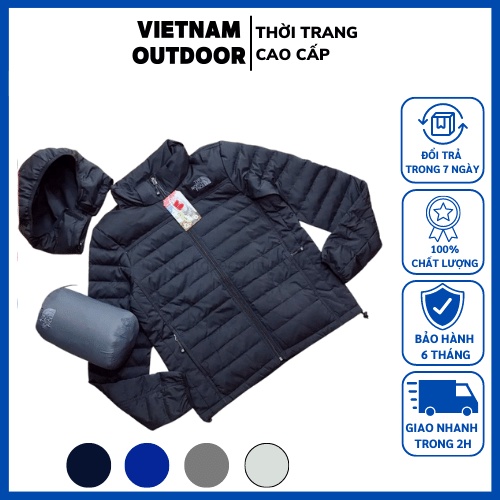 Áo khoác lông vũ siêu nhẹ nam The North Face HÀNG XỊN XUẤT DƯ Có thể gấp gọn nhỏ  Áo phao lông vũ giữ nhiệt cực ấm