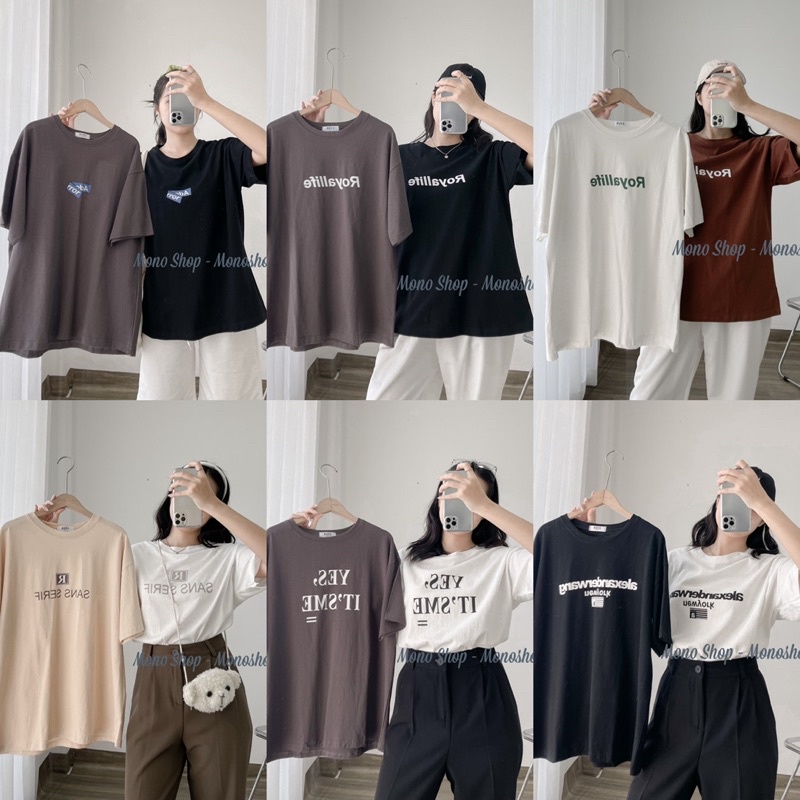 Áo thun đồng giá 99K, Áo phông unisex phom rộng tổng hợp các mẫu hot hit phần 3 Ảnh thật/ sẵn