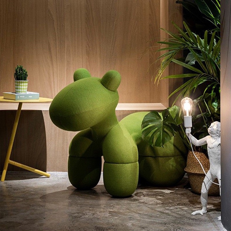 Pony chair - ghế thú cưng bọc nỉ cashmere 2021