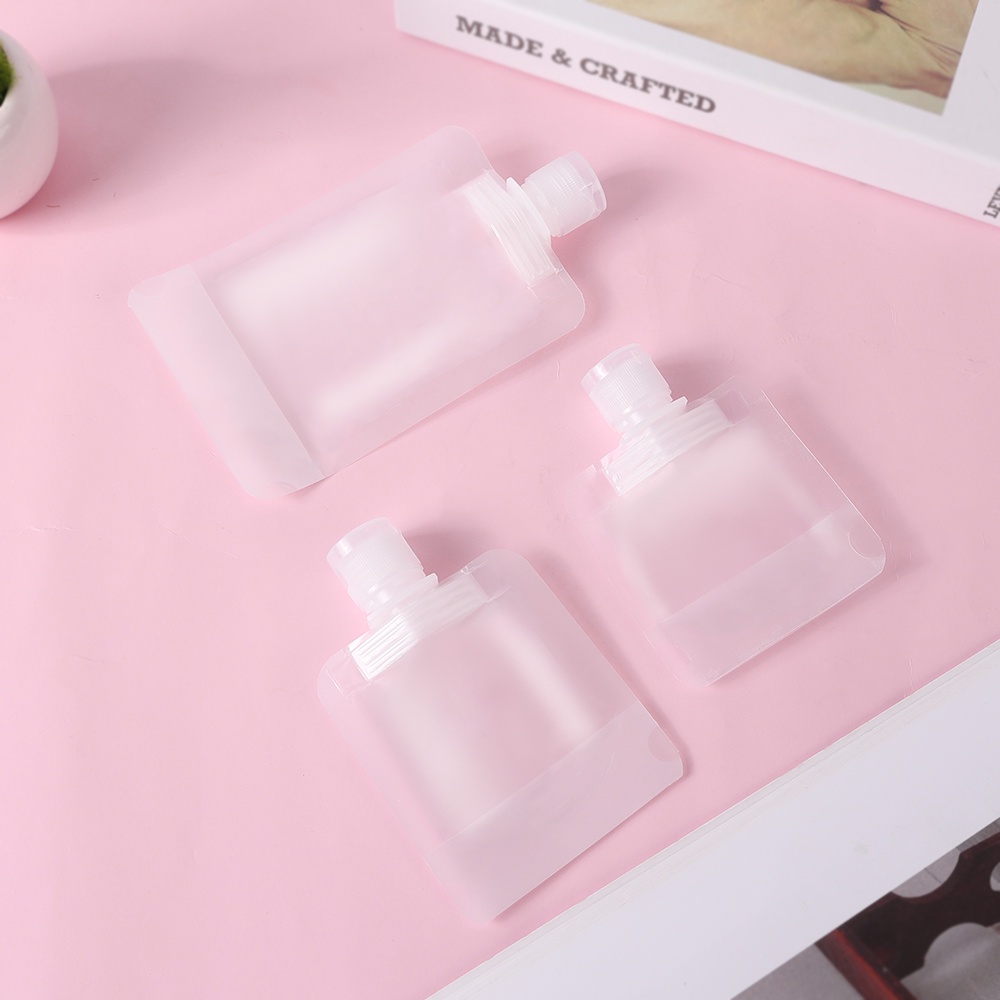 Túi đựng mỹ phẩm trong suốt có thể tái sử dụng 30/50/100ml tiện dụng
