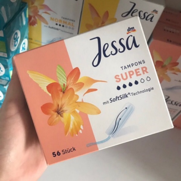 Băng vệ sinh dạng ống Tampon Jessa, OB nội địa Đức - Shop Melyca