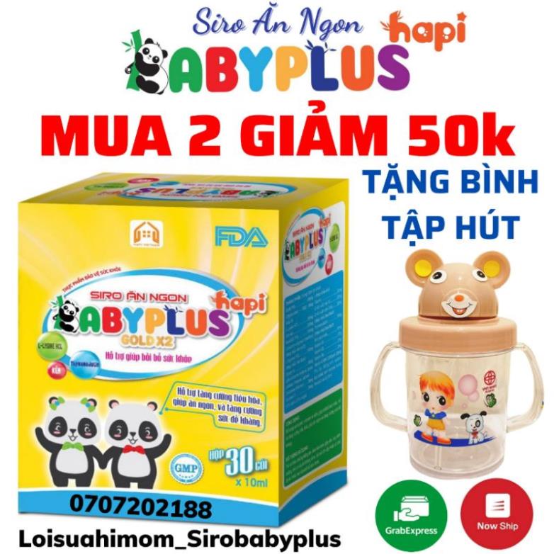 Siro BABY PLUSMUA 1 TẶNG 2Siro Ăn Ngon Baby Plus, Giúp Bé Ăn Ngon, Ngủ Ngon, Tiêu Hoá Tốt, Tăng Cân, Tăng Sức Đề Kháng