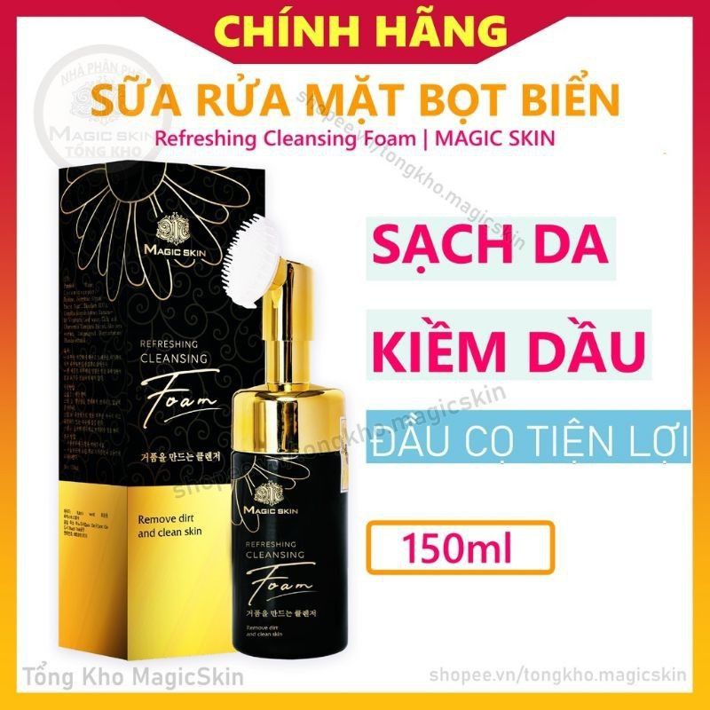 Sữa Rửa Mặt Đầu Cọ Magic Skin
