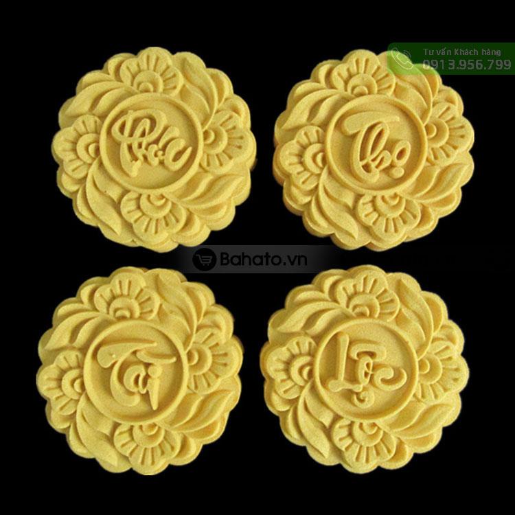 Khuôn trung thu khóa tay 180g Phúc Lộc Thọ Tài viền hoa chính hãng, giá tốt
