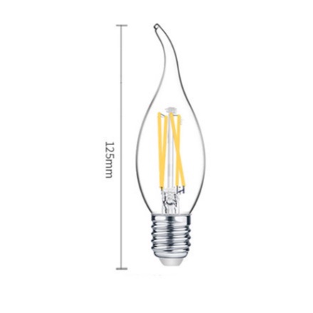 Bóng đèn nến C35 đuôi e14 e27, bóng đèn led trang trí đèn chùm c35, bóng đèn edison c35 giá tốt, bóng đèn hình quả nhót