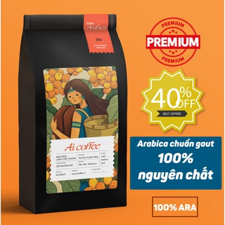 Cà Phê Nguyên Chất Rang Xay Gu Việt 100% Arabica - [Ái Coffee] - Gói 500gr Cà Phê Cao Cấp Thơm Lừng, Dịu Nhẹ