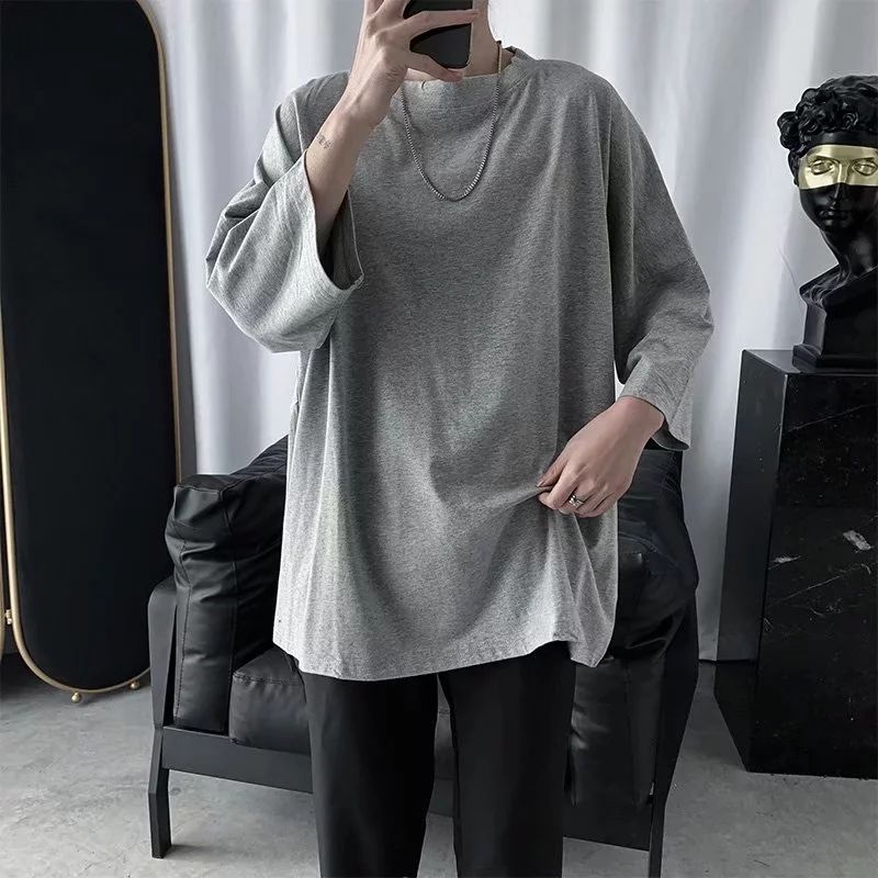 Áo Thun Tay Lỡ 3/4 Thời Trang Dành Cho Nam