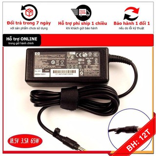 Bh12th ⚡ hàng zin, sạc laptop hp 18.5v - 3.5a,65w, chân sạc màu vàng, original