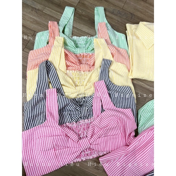 Bigsize Set xốp sơmi đi biển 3 món 55-100kg