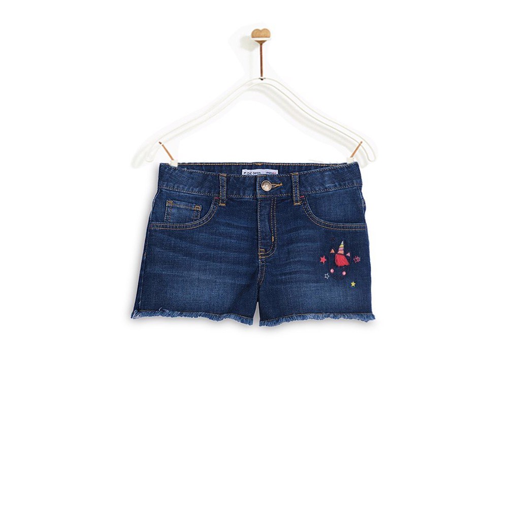 Quần Short Bé Gái M.D.K Unicorn Embroidered Shorts M.D.K - cá tính, năng động