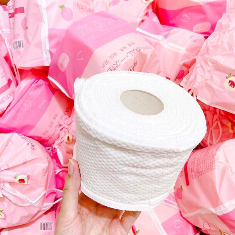 KHĂN LAU MẶT DÙNG 1 LẦN 100% BÔNG TỰ NHIÊN, CUỘN KHĂN GIẤY LAU MẶT ĐA NĂNG KHĂN KHÔ TẨY TRANG Animerry
