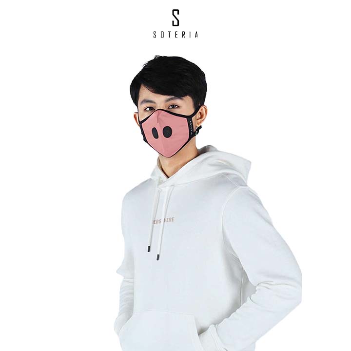 Khẩu trang tiêu chuẩn Quốc Tế SOTERIA Burnt Coral ST231 - Bộ lọc N95 BFE PFE 99 lọc đến 99% bụi mịn 0.1 micro-Size S,M,L