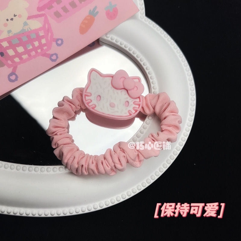 Dây Buộc Tóc Hình Bánh Quy Mèo Dễ Thương Cho Nữ