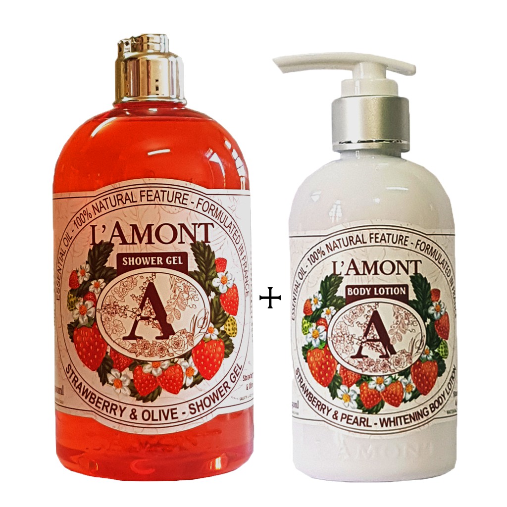 Sữa Tắm 500ml và Dưỡng Thể 250ml Lamont