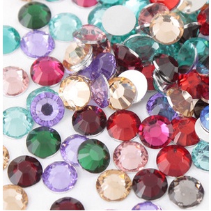 Túi charm 800 - 1000 hạt đá Diamond nhiều màu, nhiều kiểu mặt cắt, lẫn size trang trí vỏ ốp điện thoại, túi ví, DIY